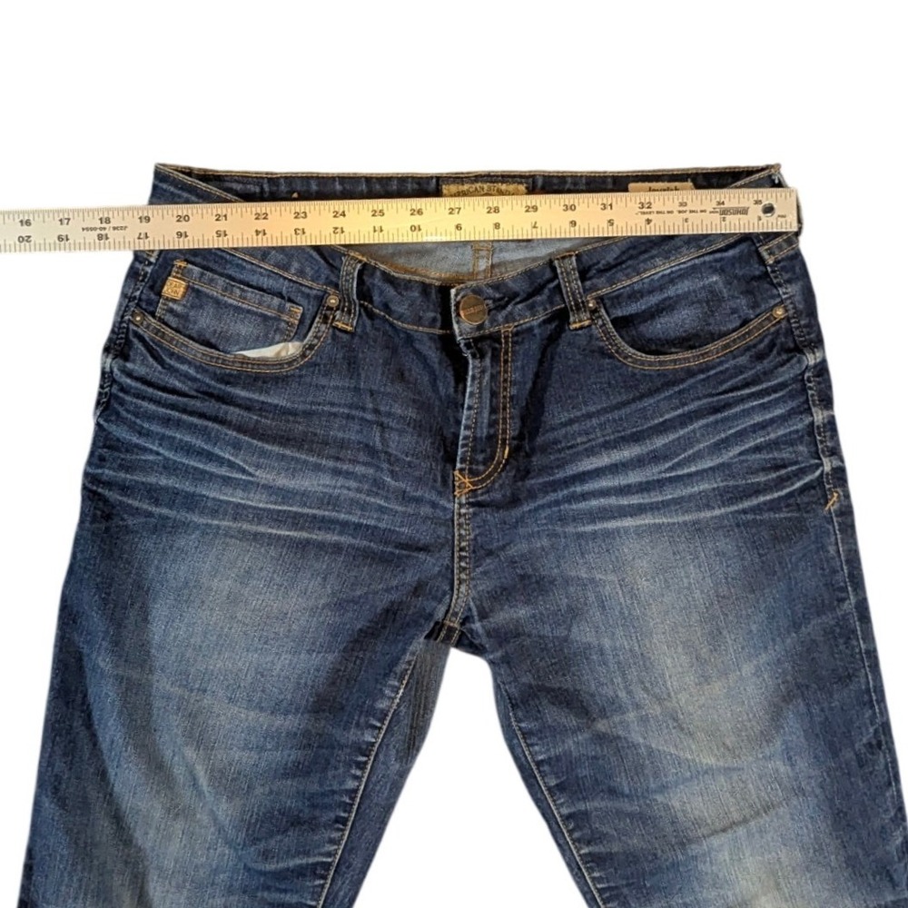 Dear John Joyrich Comfort Skinny Jeans Blue Medium Wash Whiskering Size 31 - Picture 4 of 8